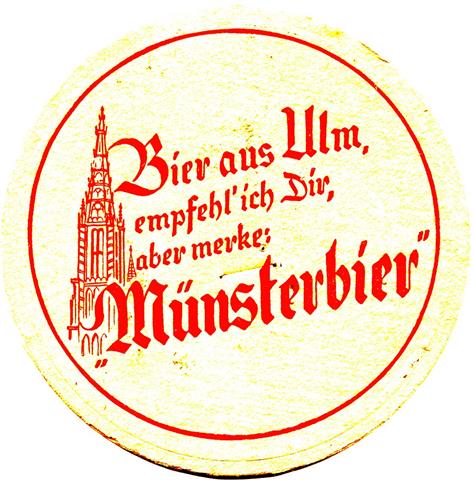 ulm ul-bw mnster ubg 1b (rund215-bier aus ulm-rot) 